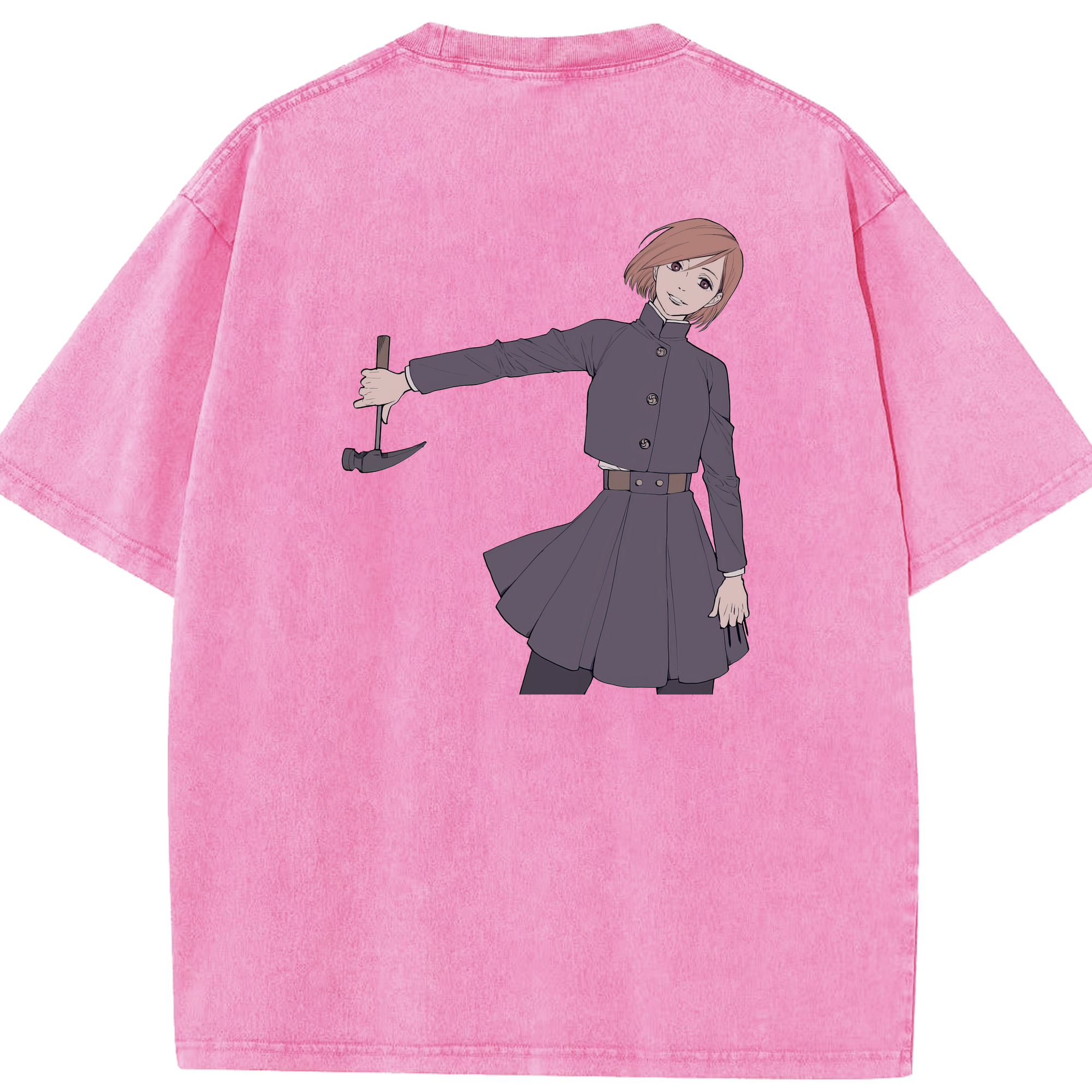 （画像用） 呪術廻戦 Jujutsu Kaisen 綿100% ヴィンテージ風 半袖Tシャツ（背面プリント）